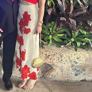 Vintage Miss Shaheen Hawaii California maxi skirt floral 4 1970’s